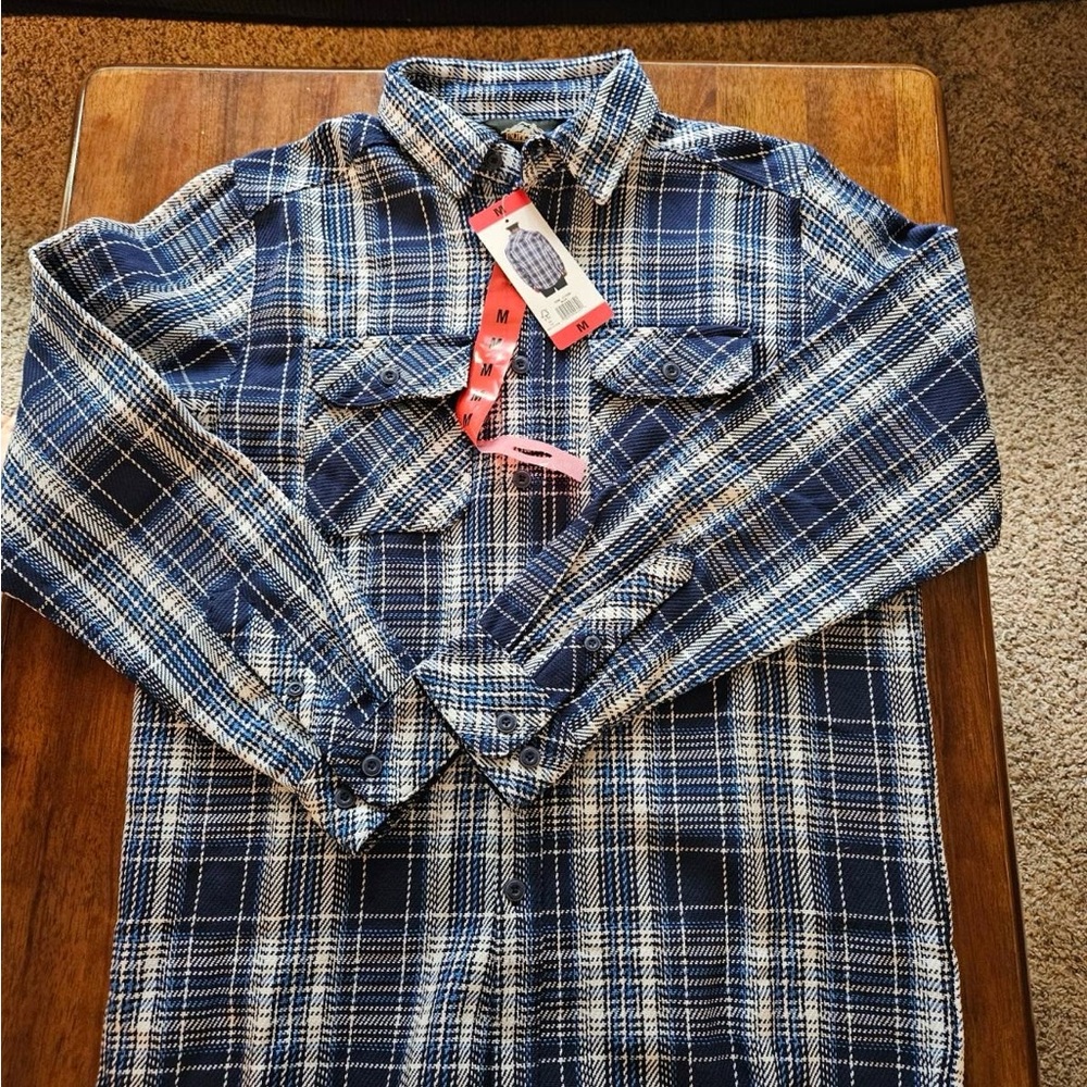 Men's Blue Plaid Shirt